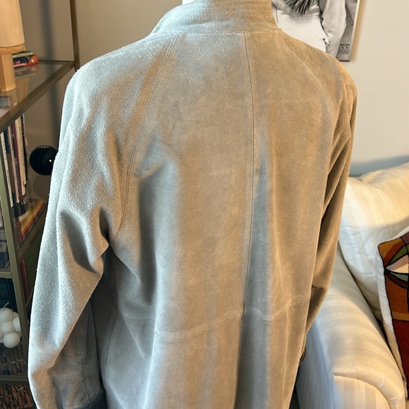 Jordache Vintage Suede Grey Chore Jacket - Picture 4 of 12